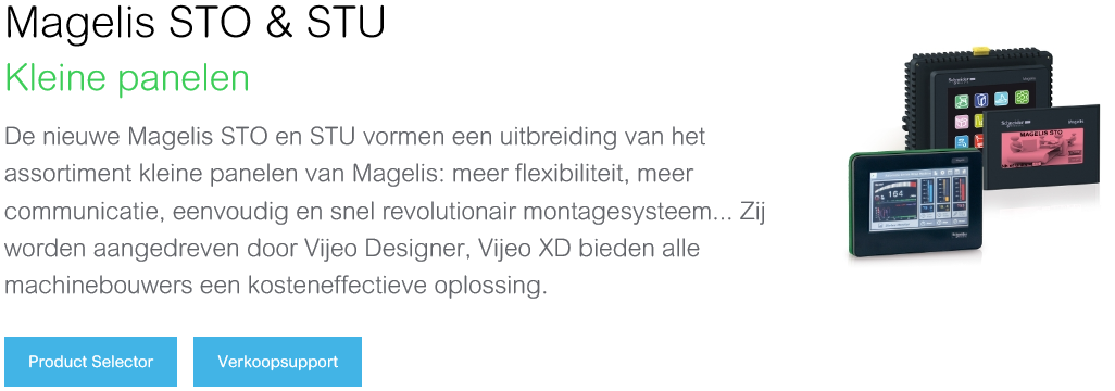 HMI bedieningspanelen Magelis STO STU kiezen?
