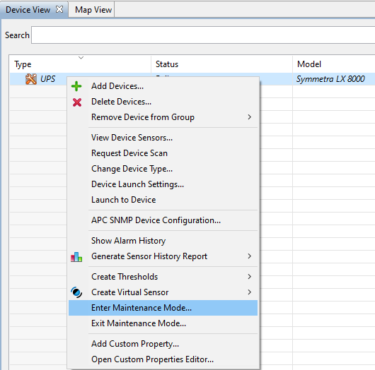 dce device view dce device view