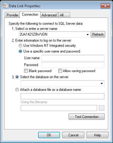 name of the SQL Server