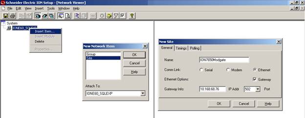 Adding Modgate Modbus Devices to ION Enterprise and ION Setup