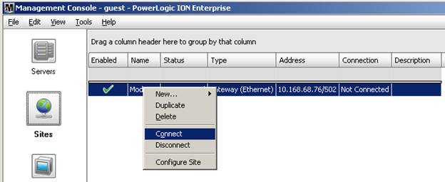Adding Modgate Modbus Devices to ION Enterprise and ION Setup