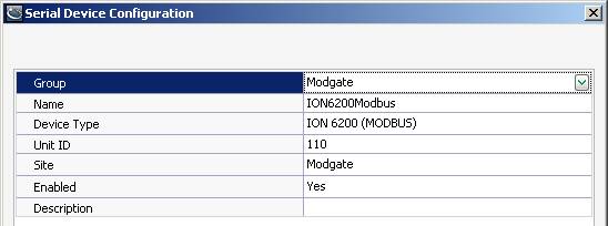 Adding Modgate Modbus Devices to ION Enterprise and ION Setup