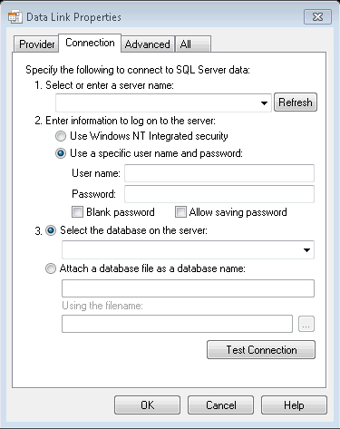 Data Link Properties