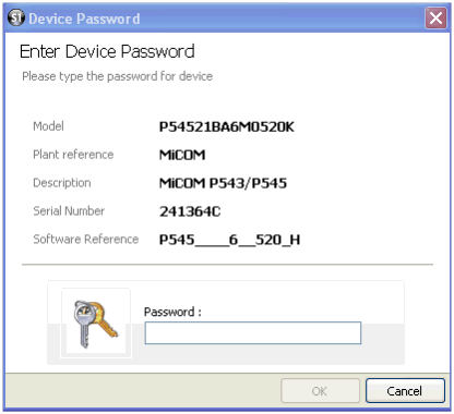 Enter Device Password