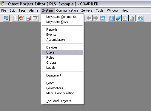 Citect Project Editor