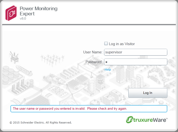 Login Error PME 8.x Login Error PME 8.x