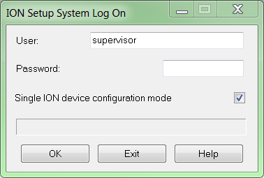 ION Setup Login