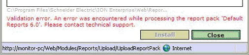 WebReporter error