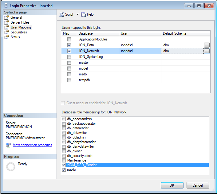 ionedsd user mapping ionedsd user mapping