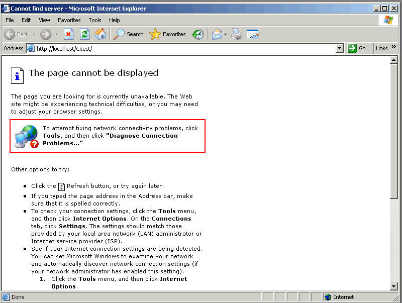 IE Error