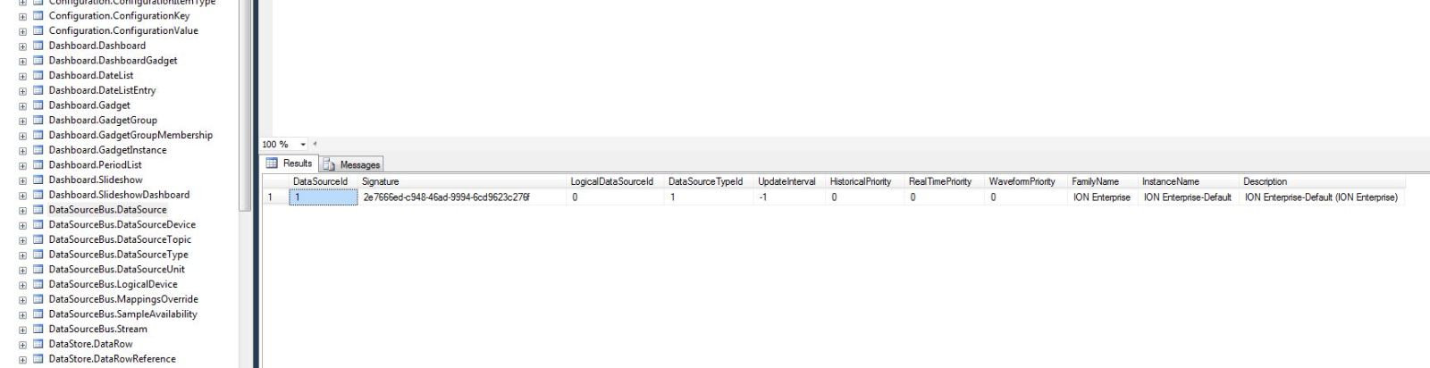 DataSourceBus.DataSource Table DataSourceBus.DataSource Table
