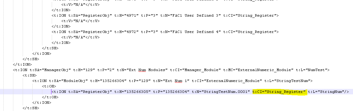 String Register change