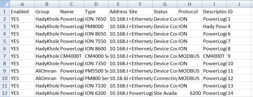 Data import example Data import example