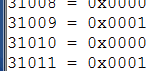 register values register values