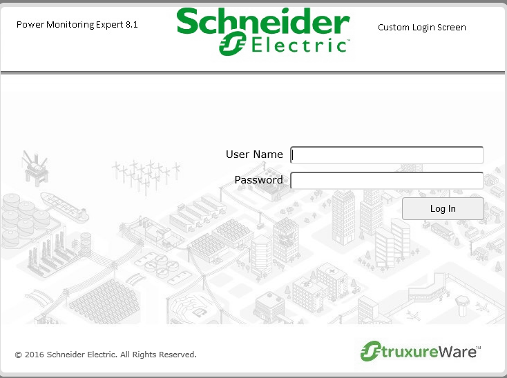 login sceen