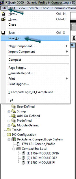 RSLogix Save As