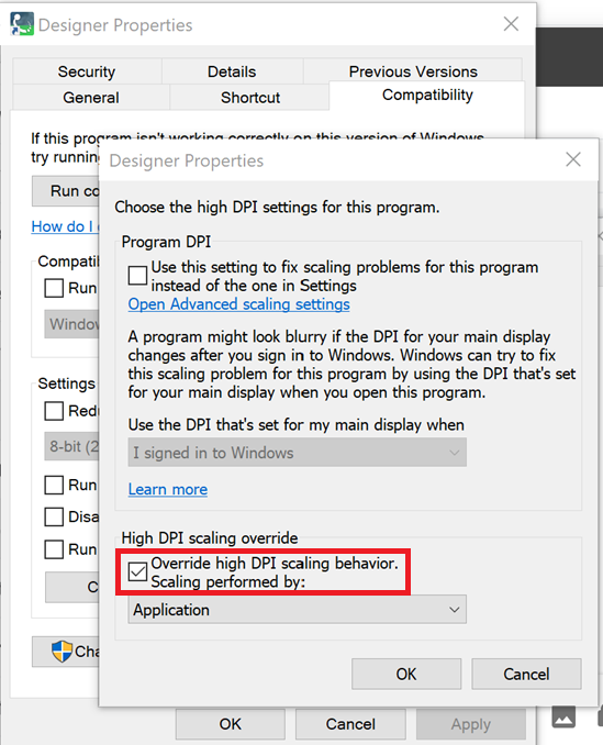 Power Monitoring Expert Client application screen tearing (Menu bar) when using higher display resolutions