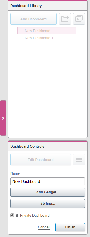 PME Dashboard view