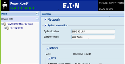 Eaton Power Xpert Gateway