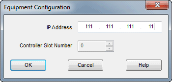 Assign an IP Address from the Equipment Configuration dialog for the driver in Vijeo Designer