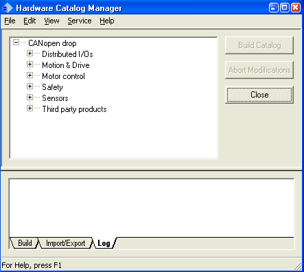 Hardware Catalog Manager