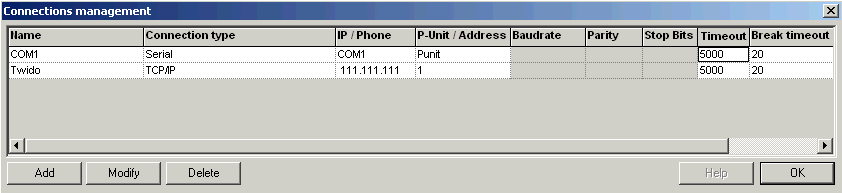 Add new connection