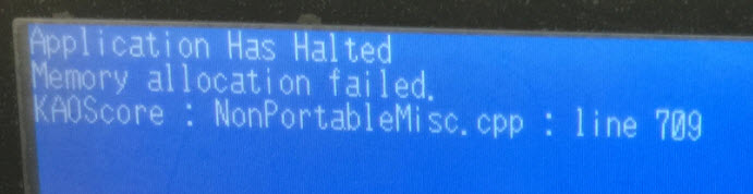 App has halted