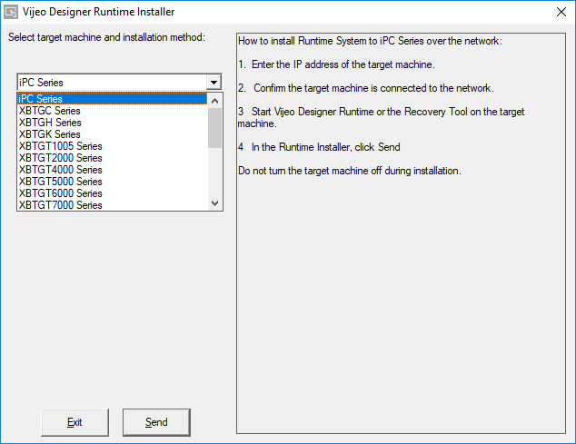 Runtime installer dialog Runtime installer dialog