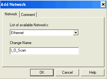 Add Network screen