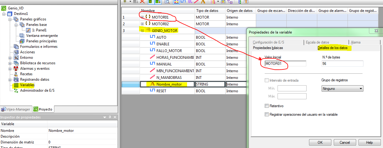 solución error variable de referencia inicialización de variable
