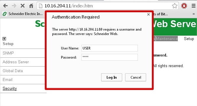Security Page