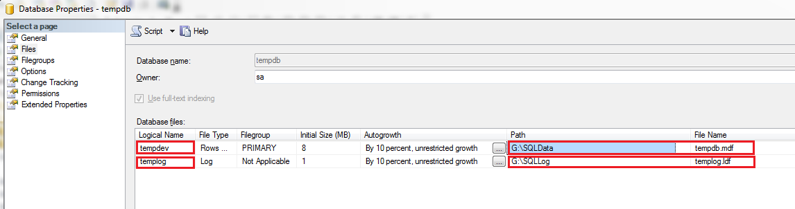 How to change the location of database TempDB files Tempdb.mdf and TempLog.ldf in SQL 2008 and 2012 from default location