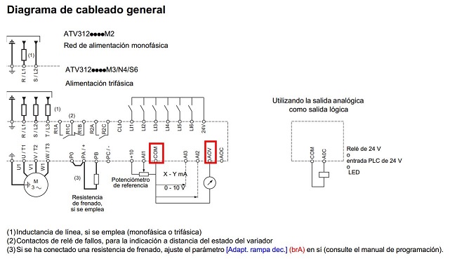 ATV312 Diagrama Cableado General