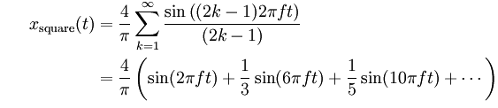 Square Wave power calculation