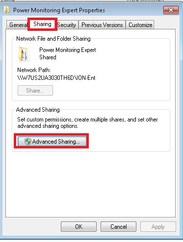 Sharing proeprties
