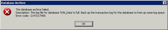 Example of error