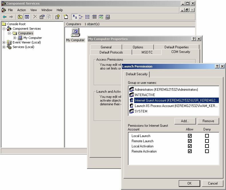 Component services