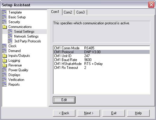 Setup com protocol