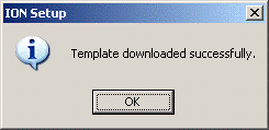 Template Download Sucessful