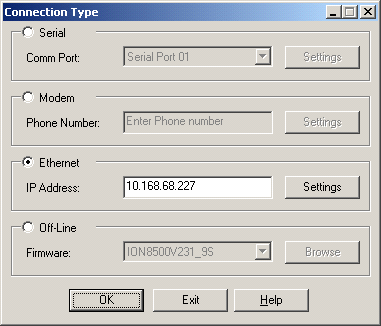 Choose Connection Type