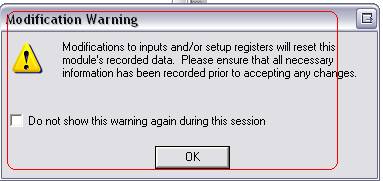 Modification Warning
