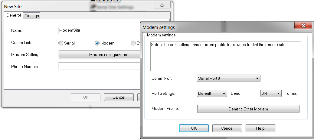 IOn Setup configuration screens