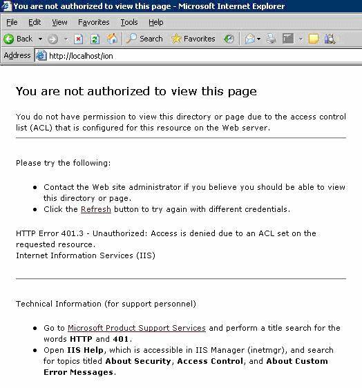 Error description