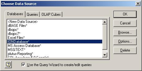 Choose data source