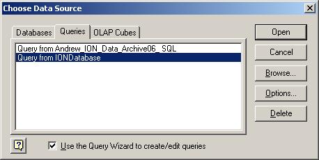 Choose data source