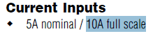 current inputs