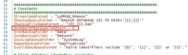 Number of Backups to Keep