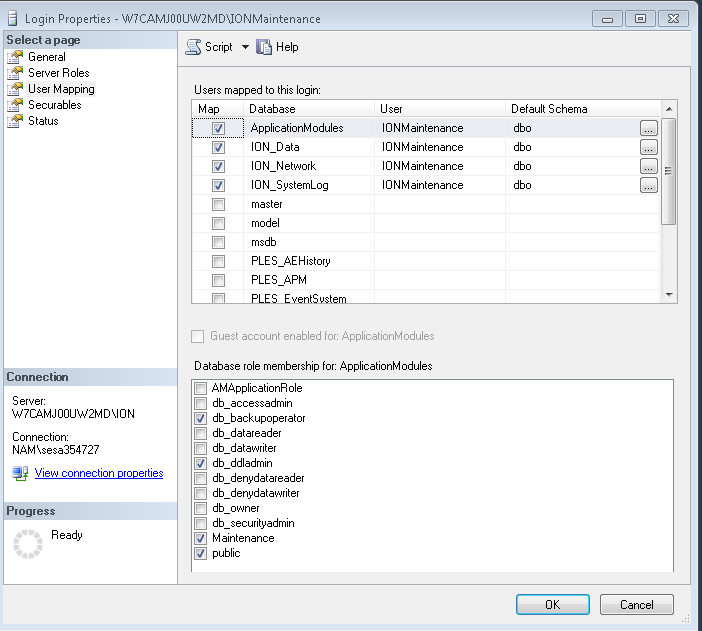 login properties