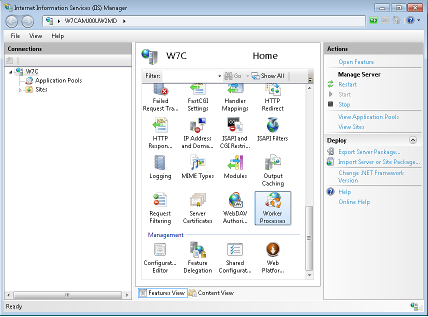 Worker Processes location