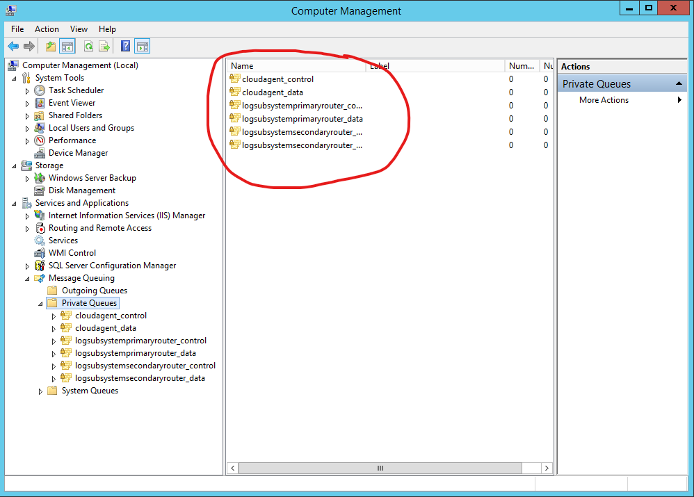 example of message queues